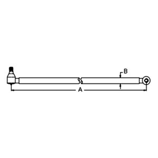 Aftermarket Drag Link Fits Ford Fits New Holland 2310 234 2610 2810 2910 334 335 E1NN3304BA - main